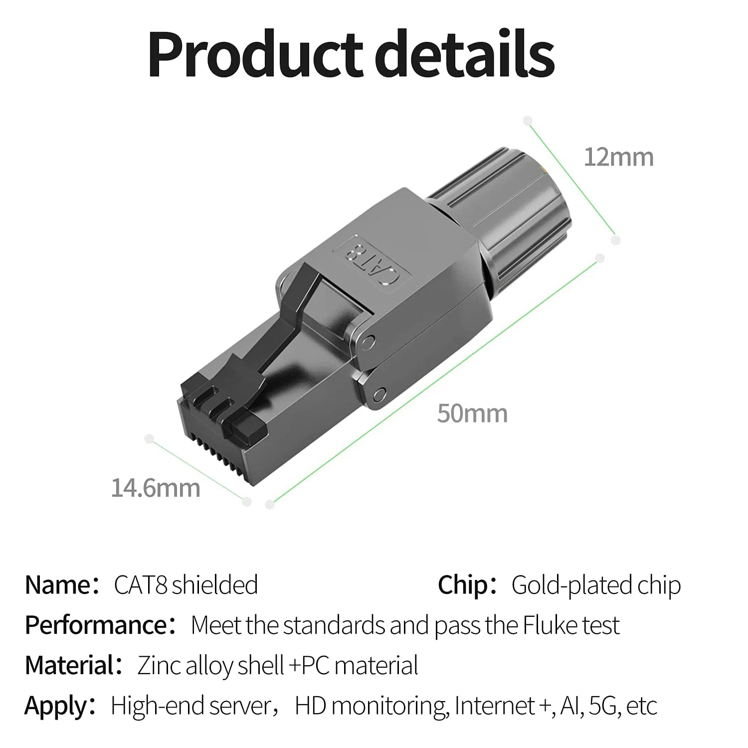 Разъемы zoerax cat8 cat7 cat6a rj45 - Фотография_3