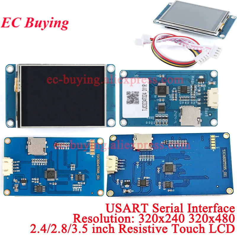 2,2 2,4 2,8 3,5 5-дюймовый usart hmi интеллектуальный smart usart uart 2