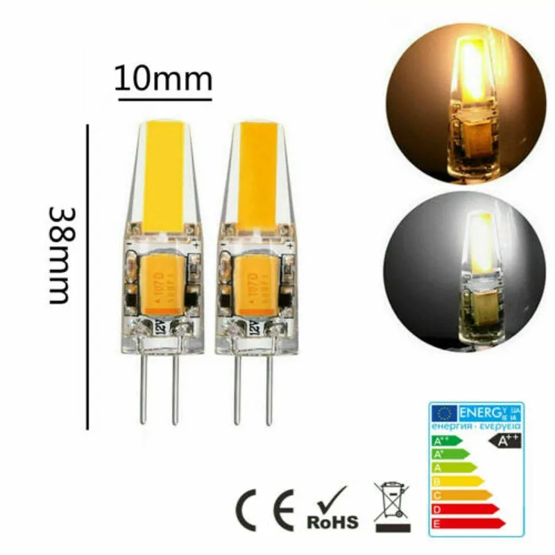 Новая светодиодная лампа mini g4 с регулируемой яркостью cob 6 вт - Фотография_4