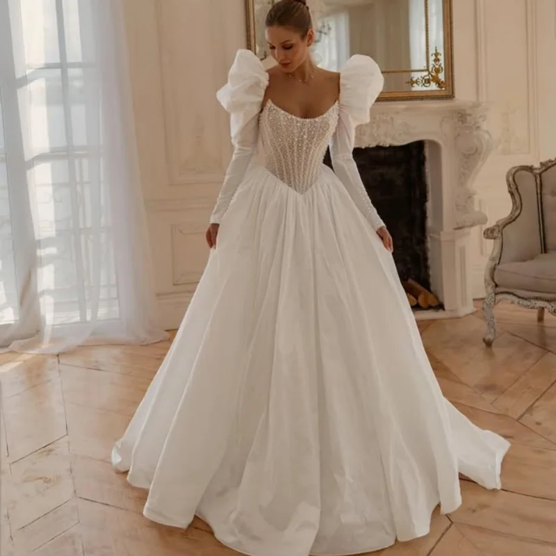 Белые свадебные платья с открытыми - Фотография_2