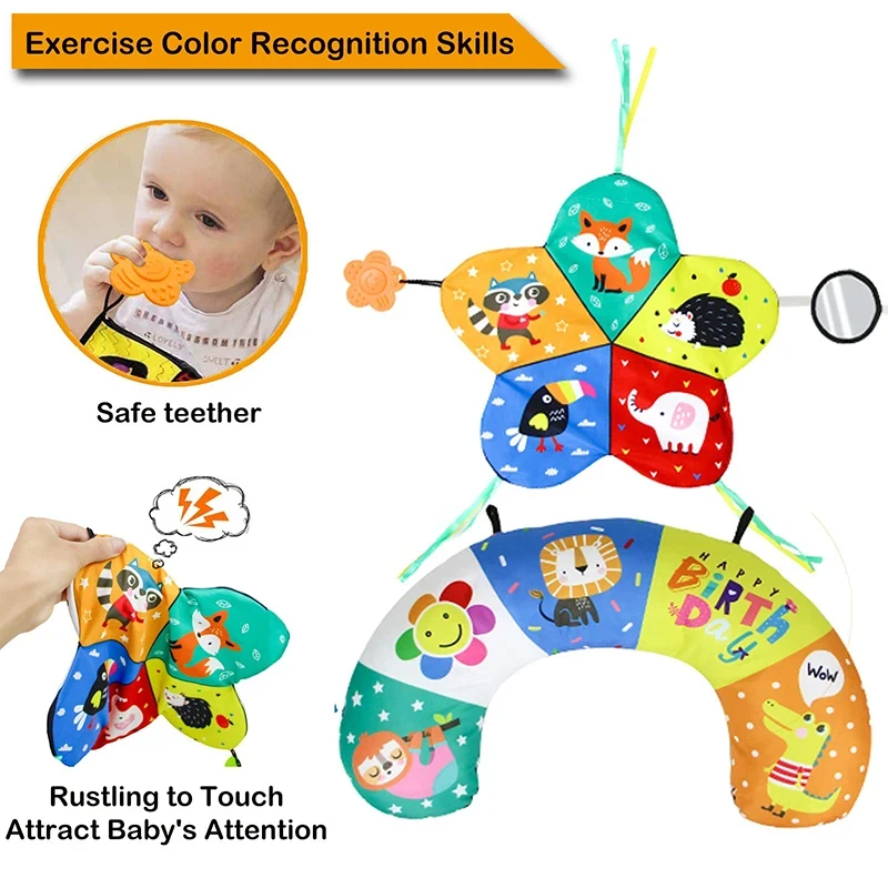 Baby tummy time pillow toys игровой - Фотография_4