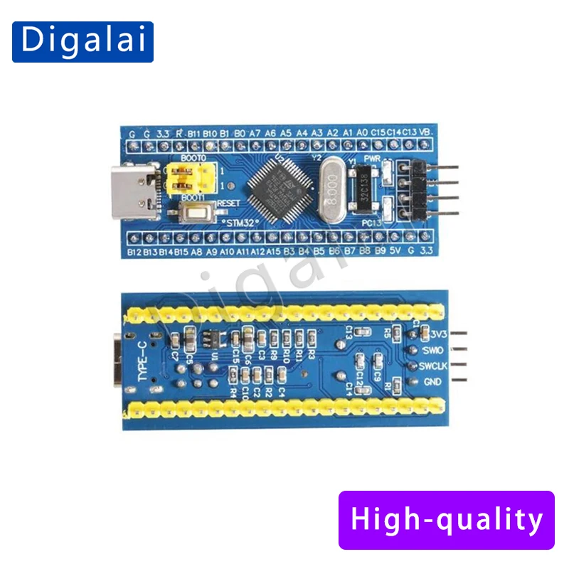 100% новая оригинальная минимальная системная плата stm32f103c6t6/c8t6 - Фотография_2
