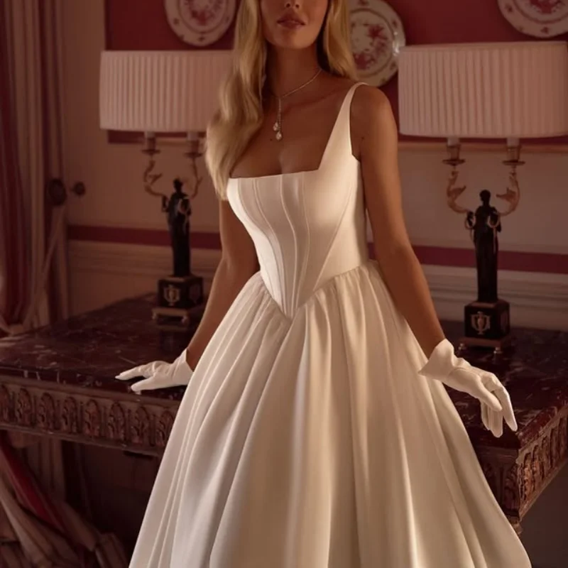 Атласные белые аппликации свадебные - Фотография_4