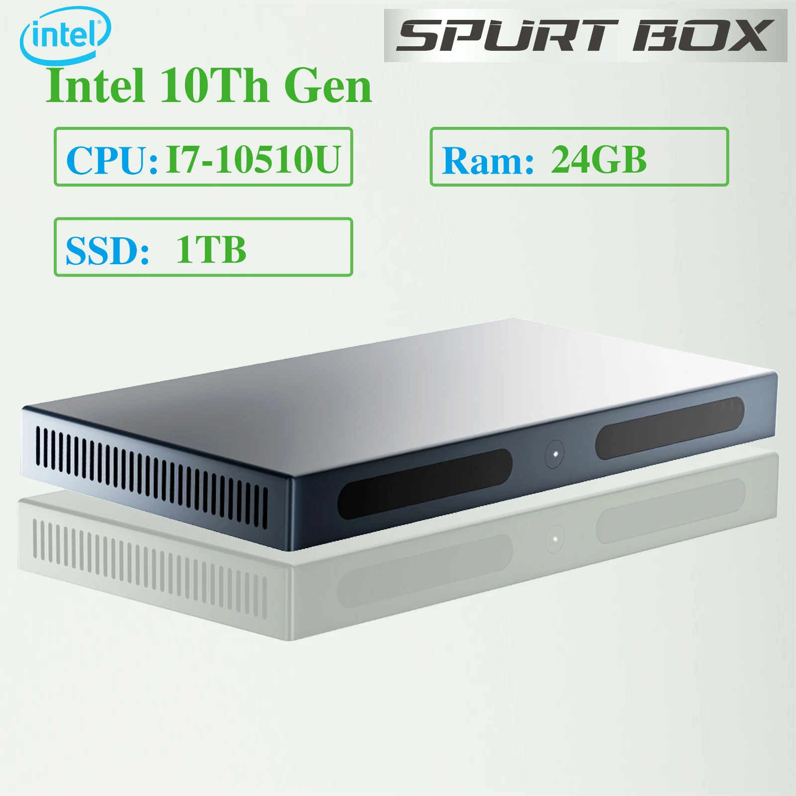 Spurt box diy мини-пк с графикой intel core uhd