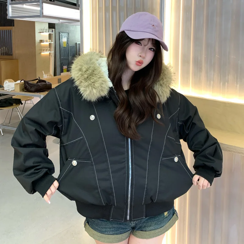 202, парки с капюшоном и меховым воротником в американском стиле ретро - Фотография_4