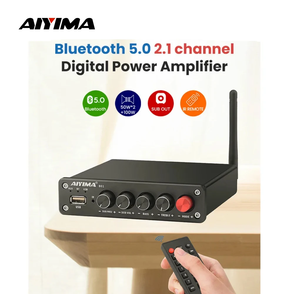 Aiyima b01 усилитель мощности bluetooth 2