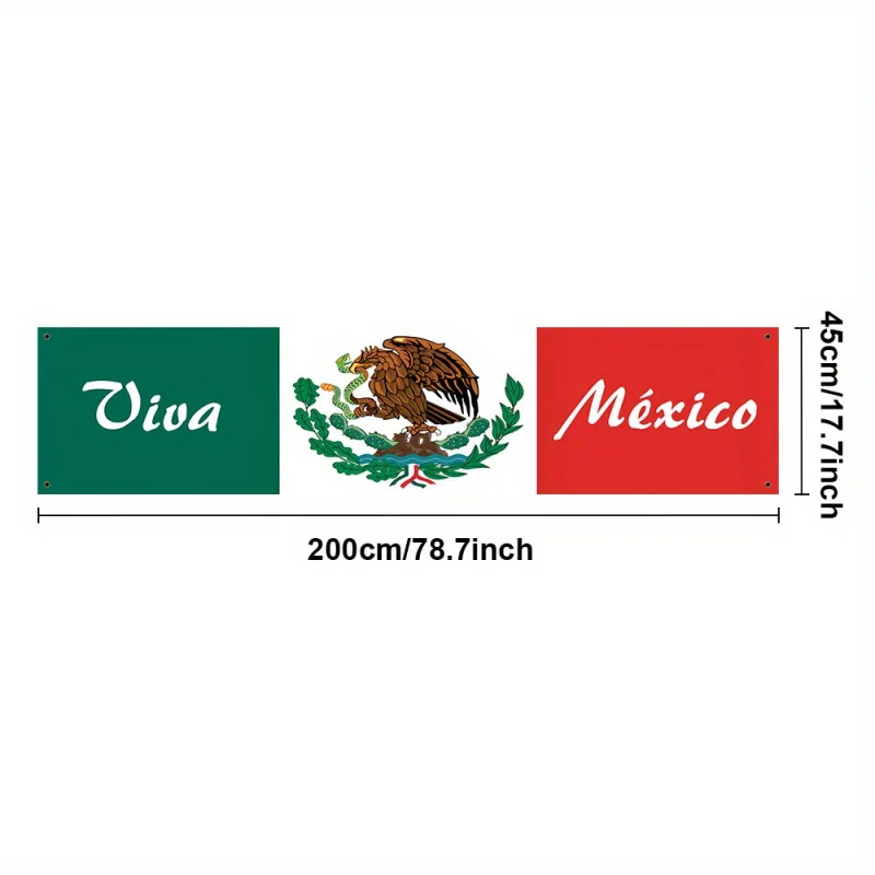 Viva mexico outdoor fence banner - Фотография_3