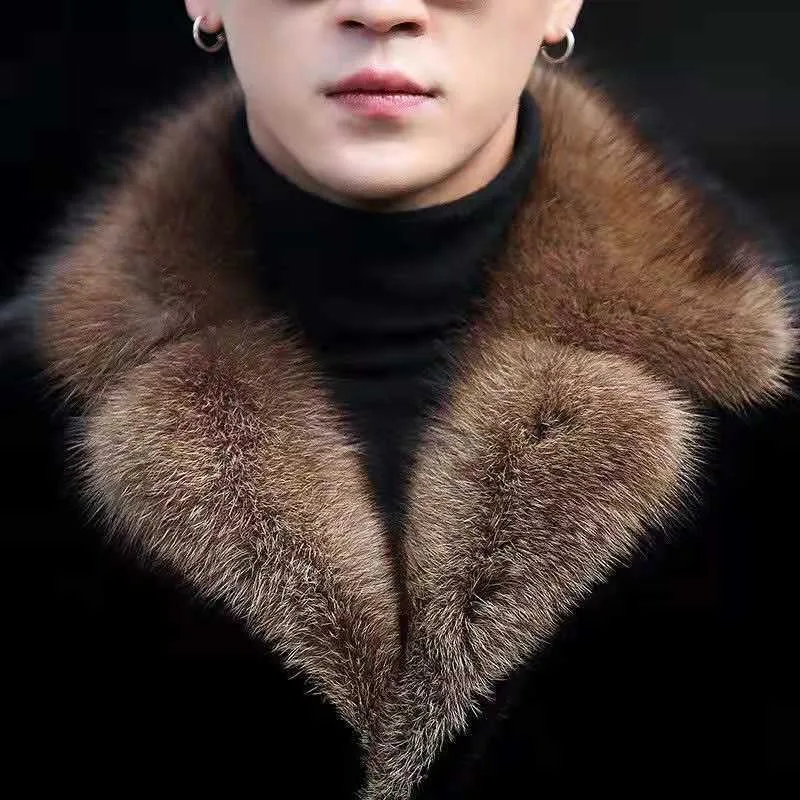 Норковое пальто с воротником - Фотография_6