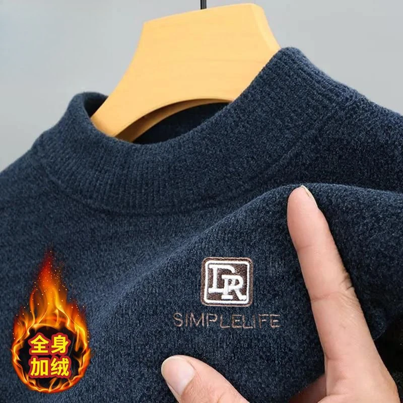 Мужской толстый свитер с принтом - Фотография_4