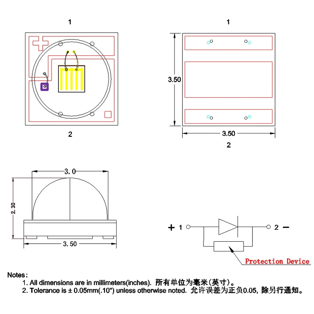 3535 керамические лампы 3 вт - Фотография_3