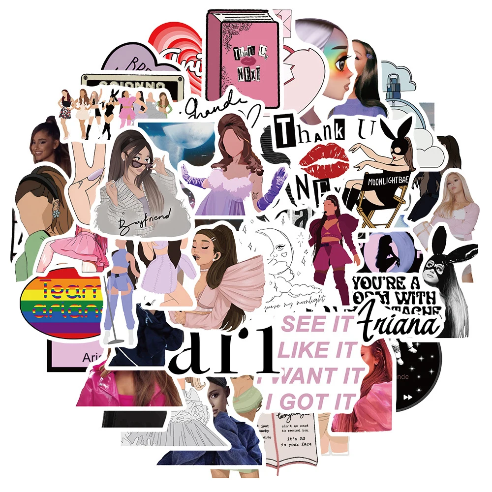 Наклейки с известной певицей арианой гранде для гитары