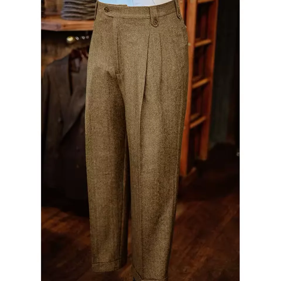 Мужской пиджак с узором «елочка» - Фотография_4