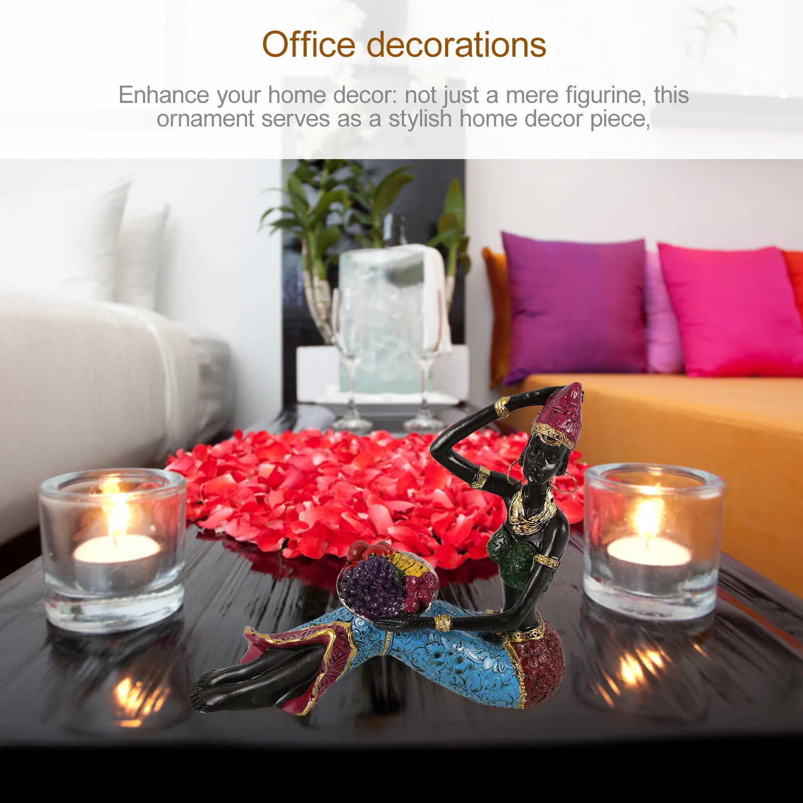 Статуя африканской женщины из смолы - Фотография_4