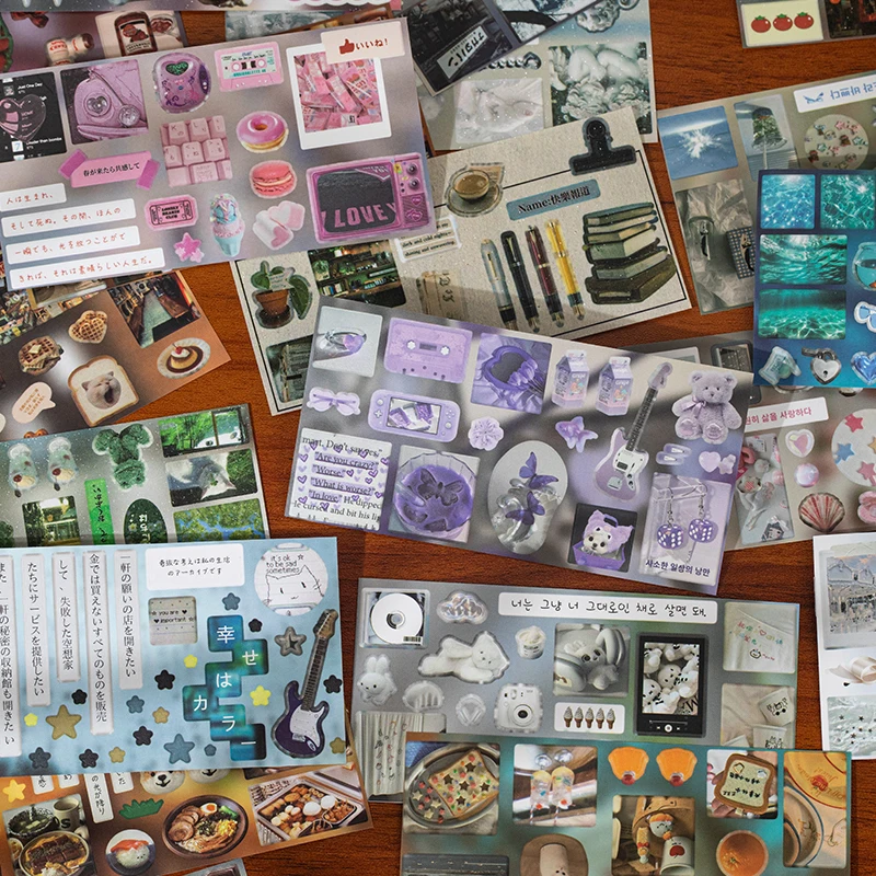 Kawaii ретро ins наклейки для высечки - Фотография_5