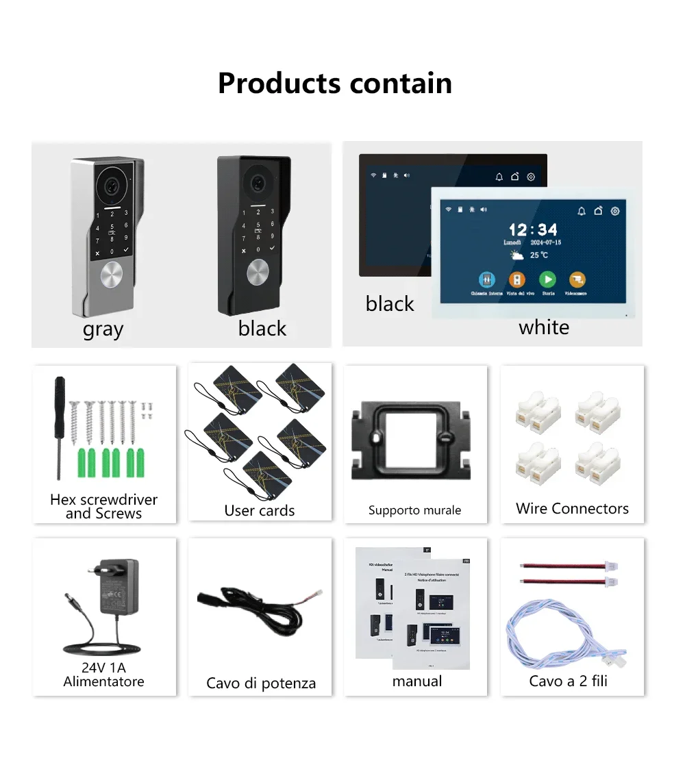 2-проводной металлический дверной звонок с ic-картой tuya - Фотография_6