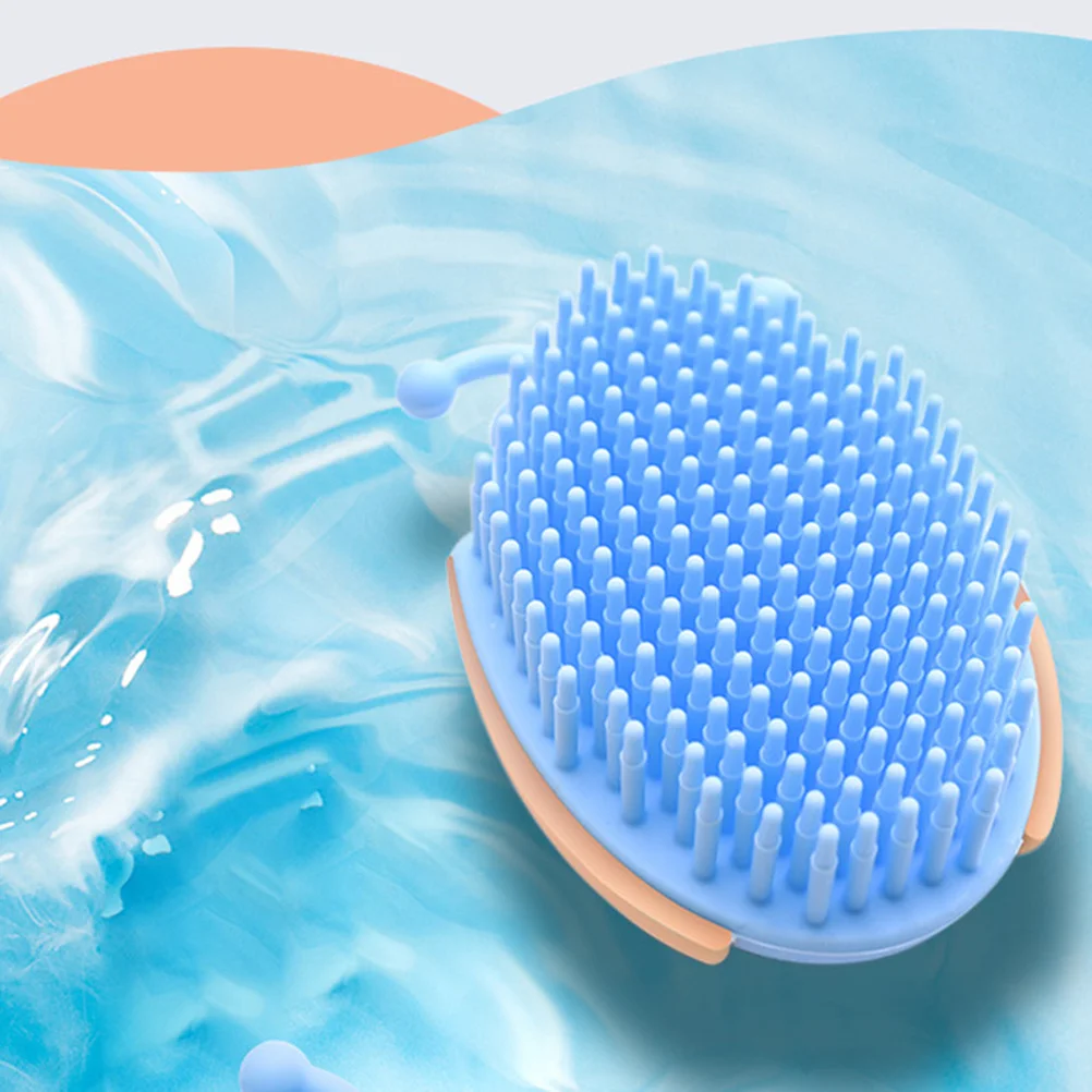 Силиконовая детская щетка для мытья волос