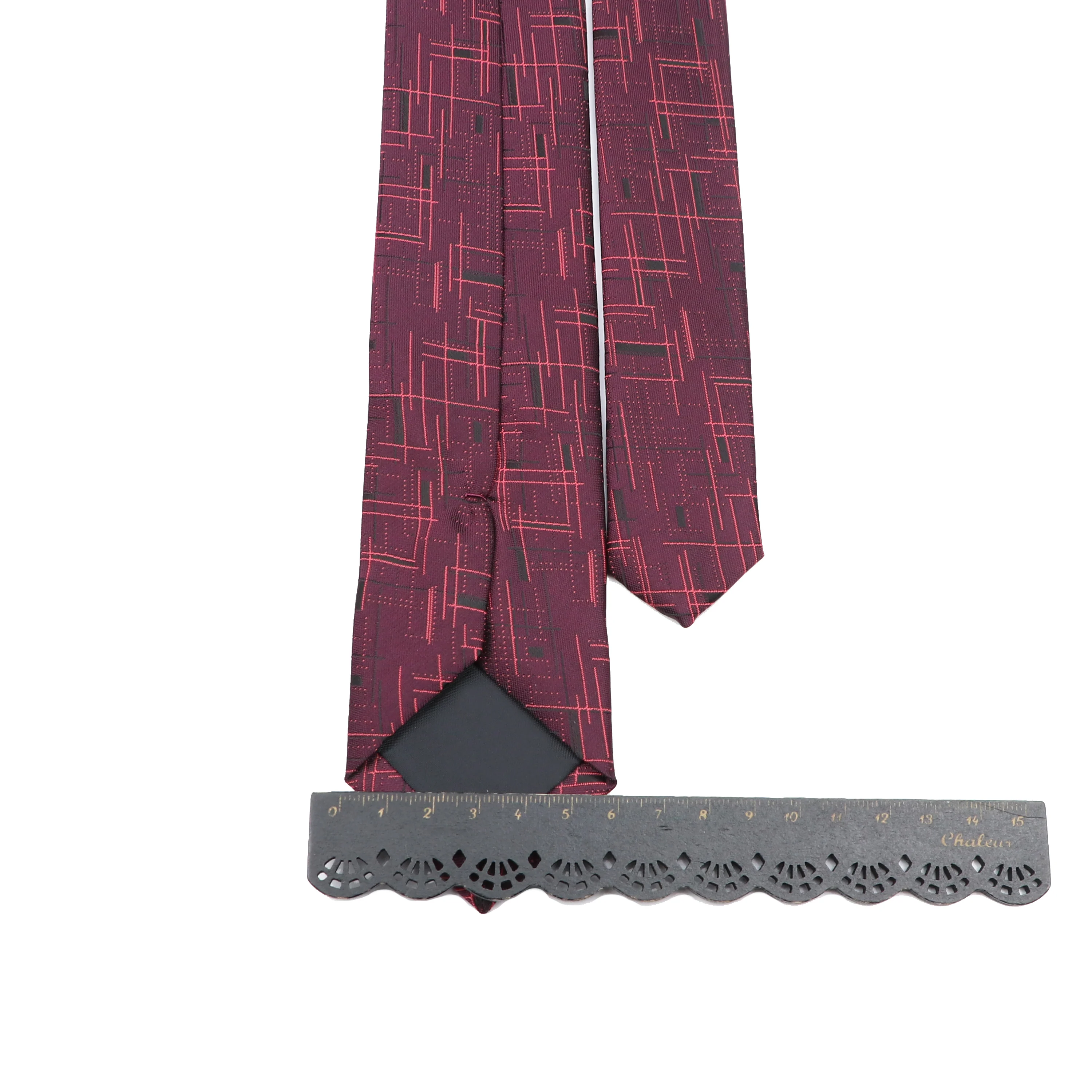 Галстук жаккардовый мужской с цветочным принтом - Фотография_5