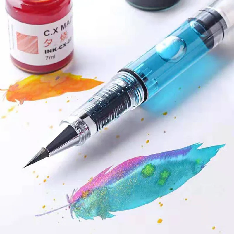 Портативная прозрачная кисть для каллиграфии - Фотография_4