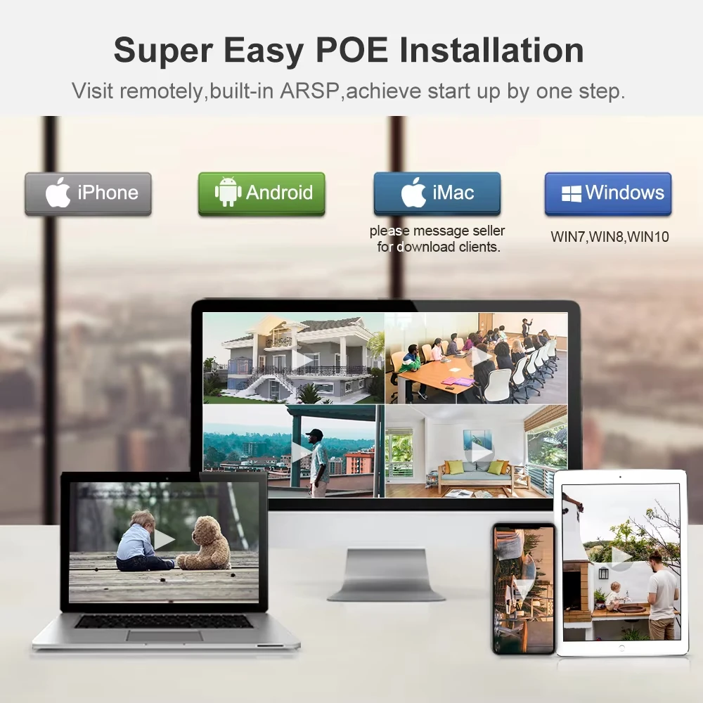 Techage h.265 4ch 8ch 5mp 8mp poe - Фотография_4