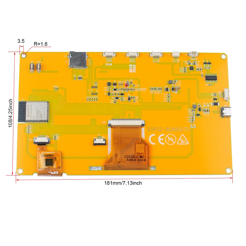 Умный дисплей esp32-s3 7 " - Фотография_4
