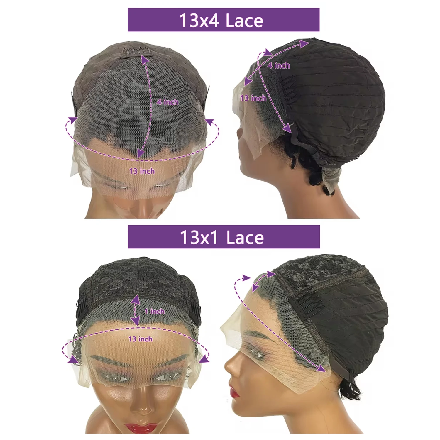 13x4 pixie cut короткие вьющиеся - Фотография_6