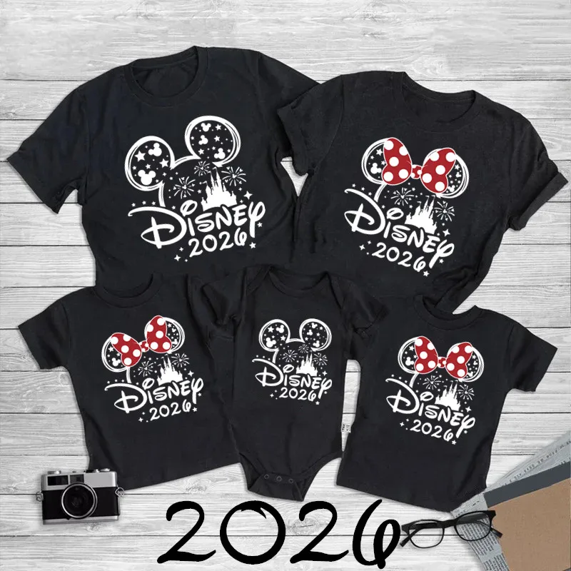 2026 одинаковые рубашки для всей семьи с микки и минни маусом disney trip - Фотография_5