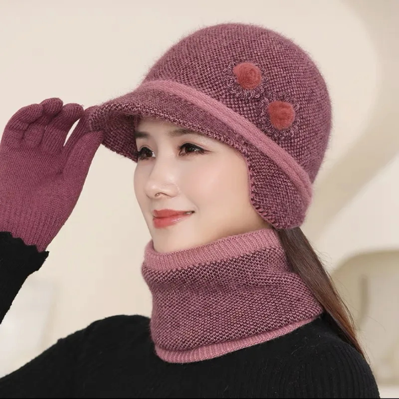 Women's hat and scarf 2 piece - Фотография_4