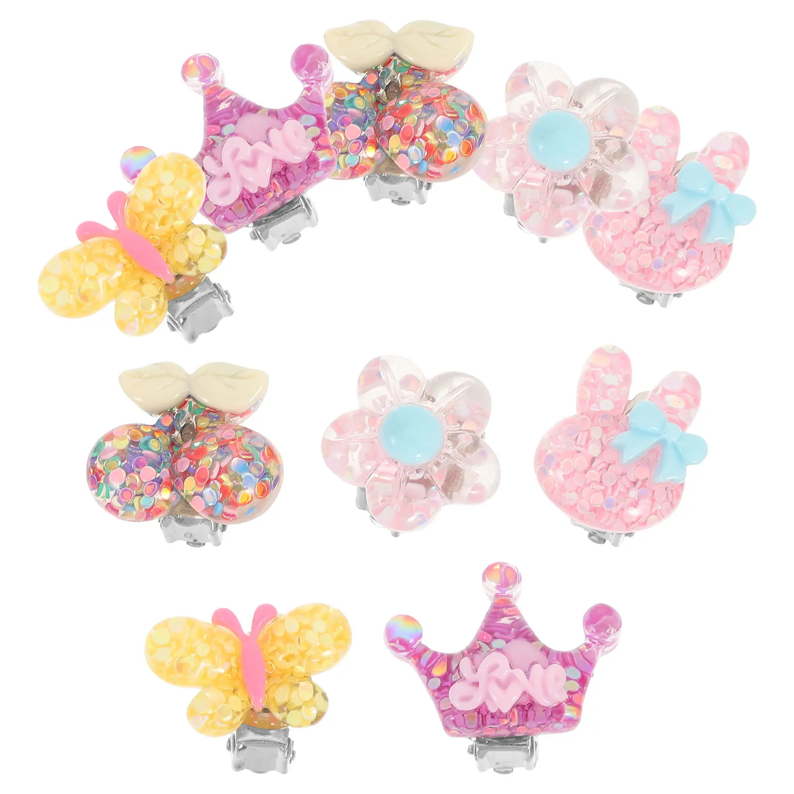 5 пар милых серег-клипс f - Фотография_2