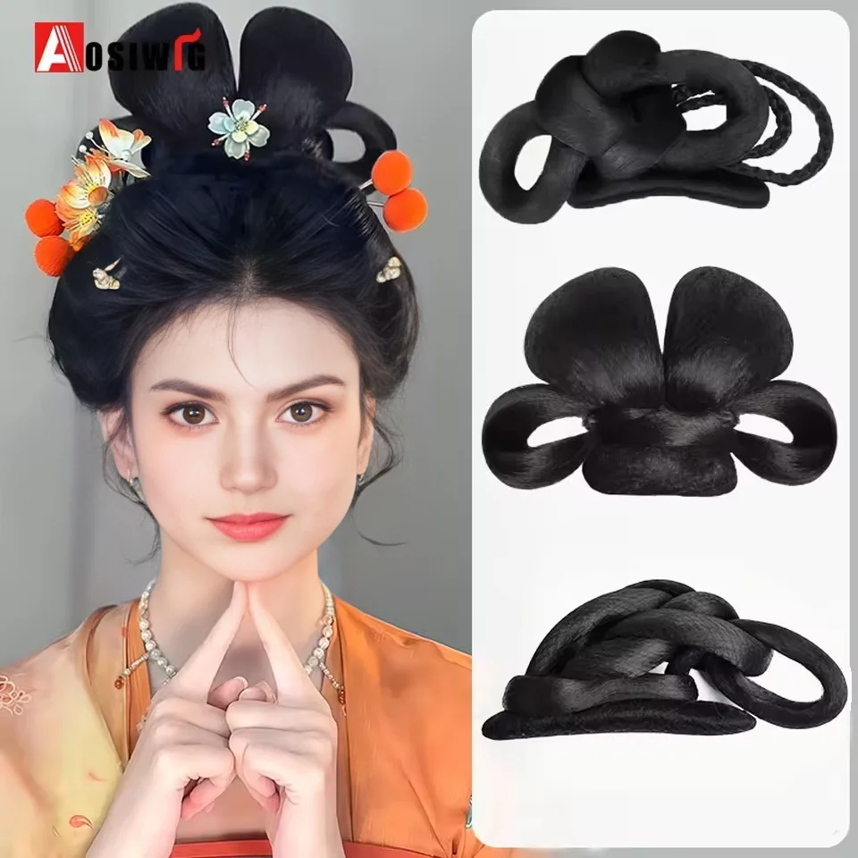 Синтетический парик hanfu головной