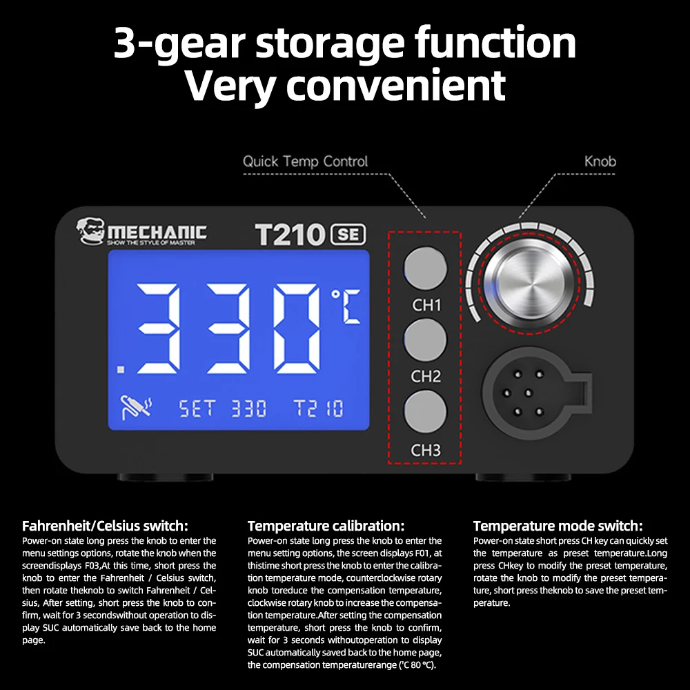 Mechanic t210 se умная паяльная - Фотография_5