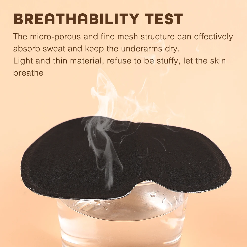 Черные летние впитывающие пот подушечки для подмышек - Фотография_4