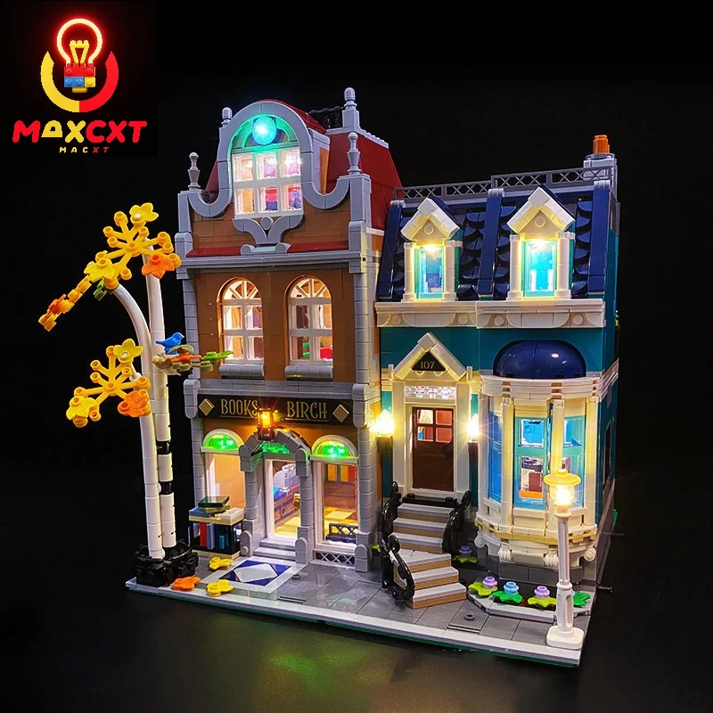 Набор светодиодных фонарей maxcxt для lego 10270 creator expert bookshop