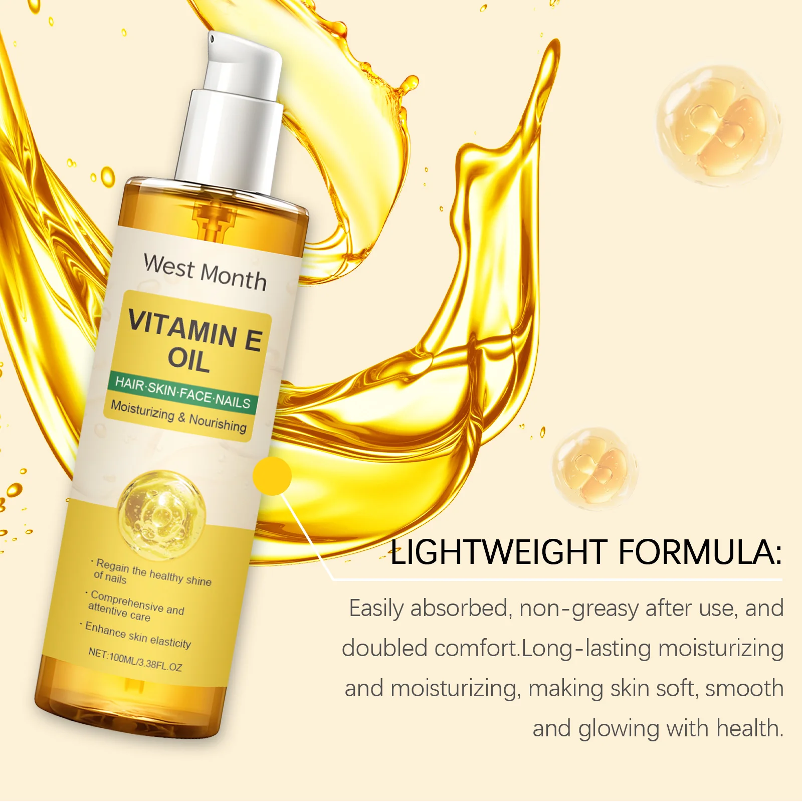 Масло для тела с витамином е — питающее волосы - Фотография_3