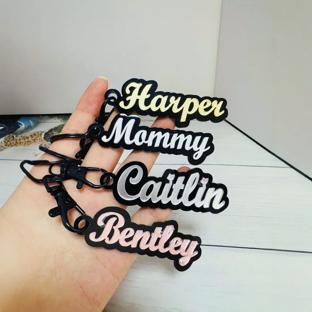 Kadrufi акриловый 3d брелок с именем на заказ - Фотография_4