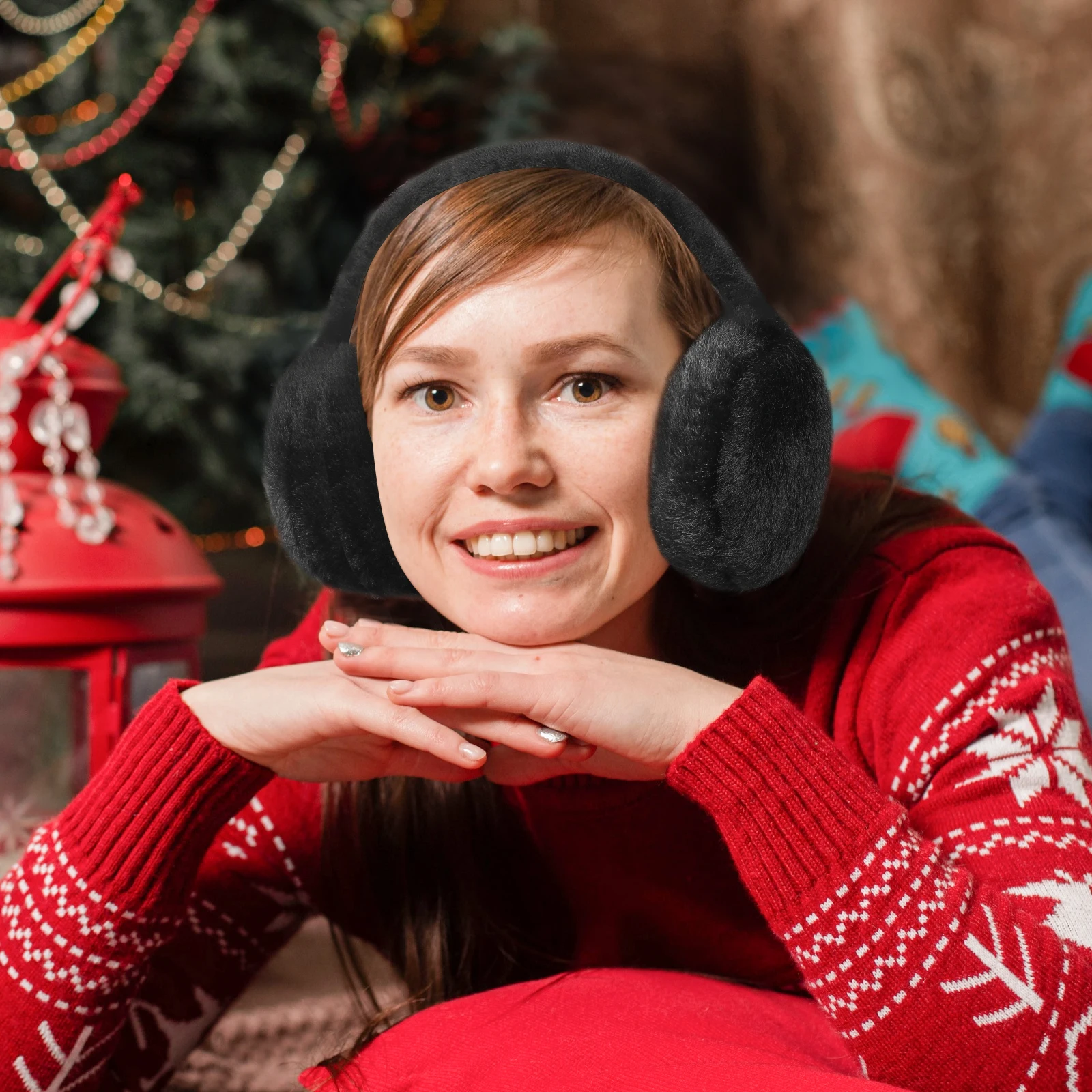 Зимние наушники с милым мультяшным дизайном - Фотография_6