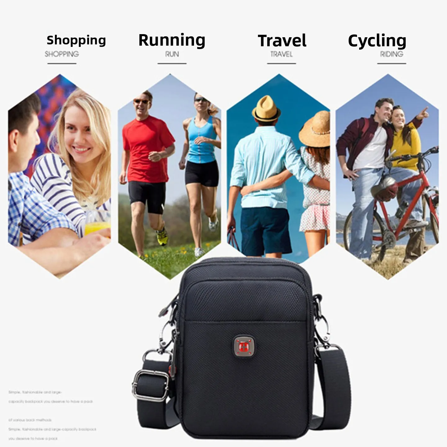 Швейцарская мужская повседневная сумка для мобильного телефона - Фотография_4