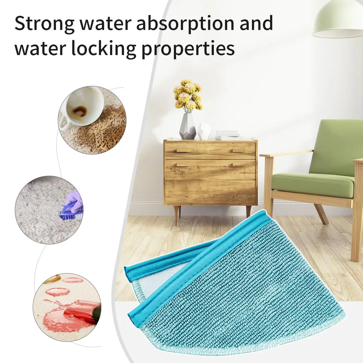 Салфетки для швабры для cecotec conga 8090 9090 - Фотография_6