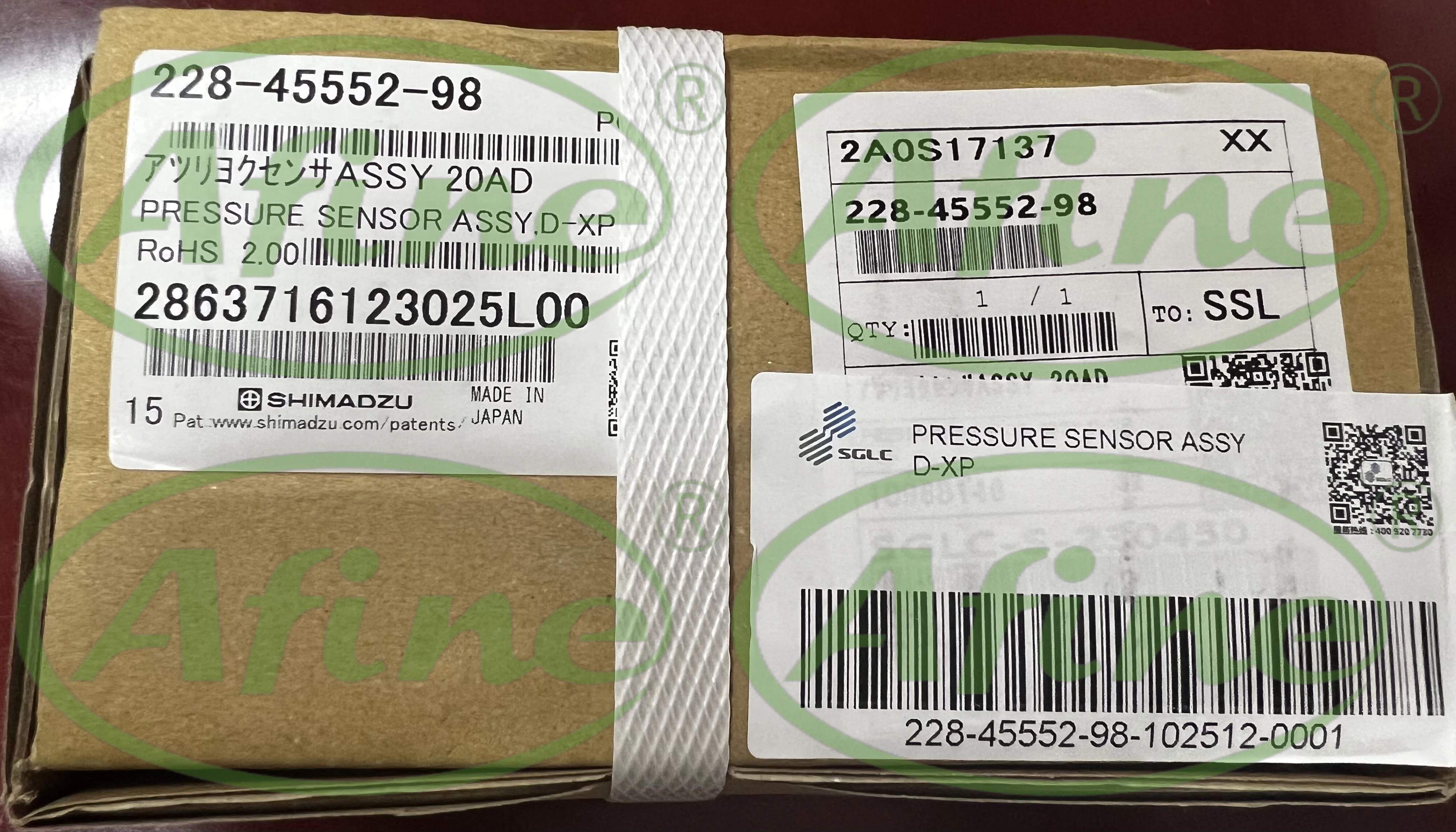 Afine shimadzu 228-45552-98 датчик датчиков датчика давления в сборе