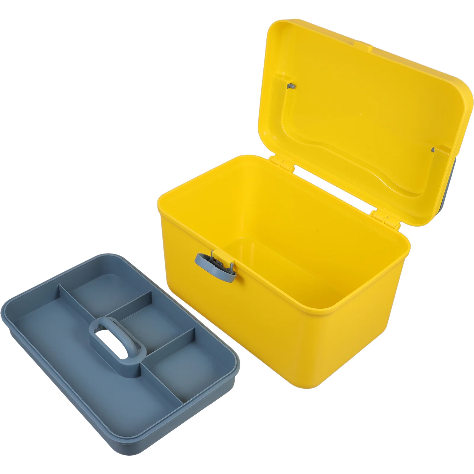 Желтый медицинский контейнер для хранения большой емкости с ручкой