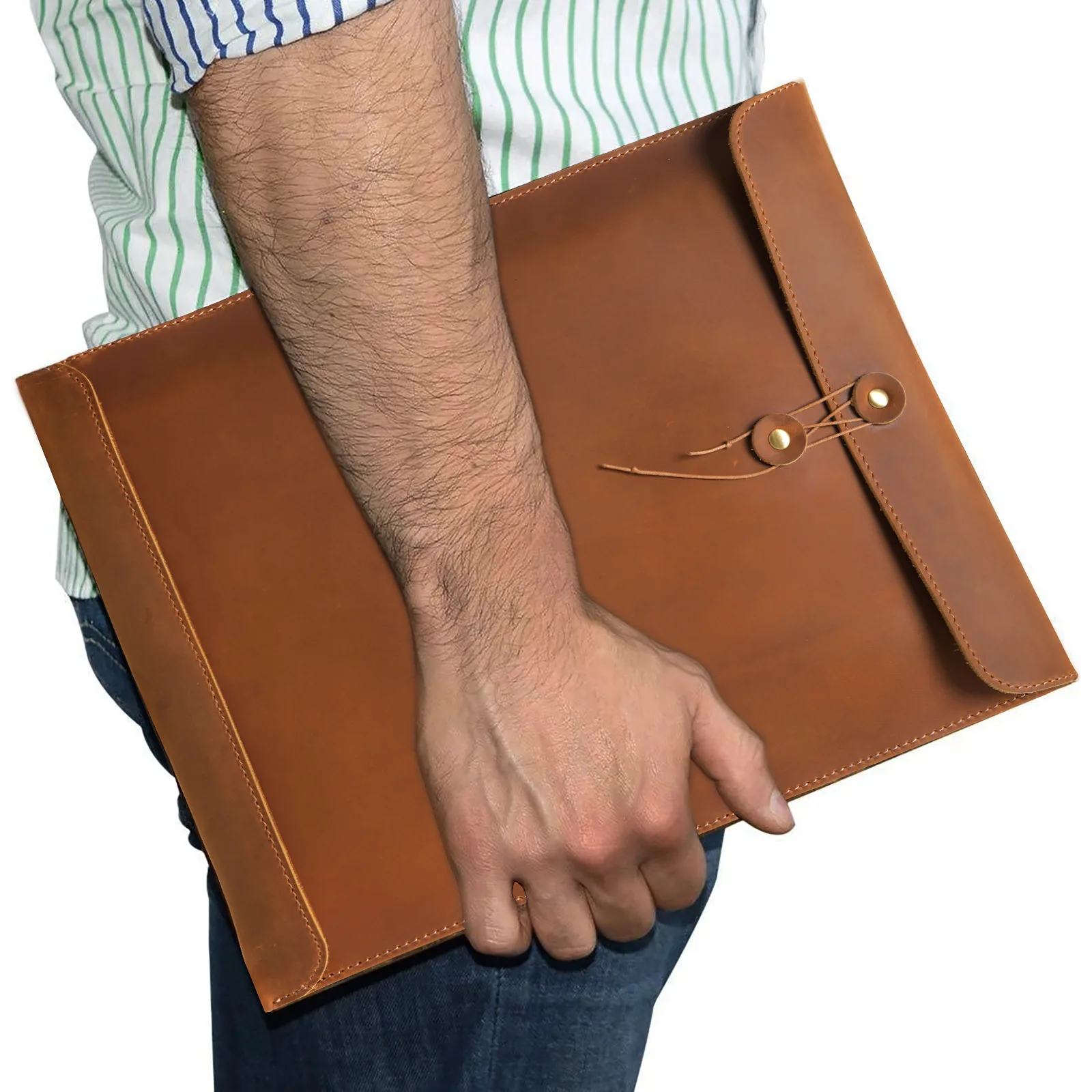 Oem odm винтажная кожаная сумка-портфель - Фотография_2