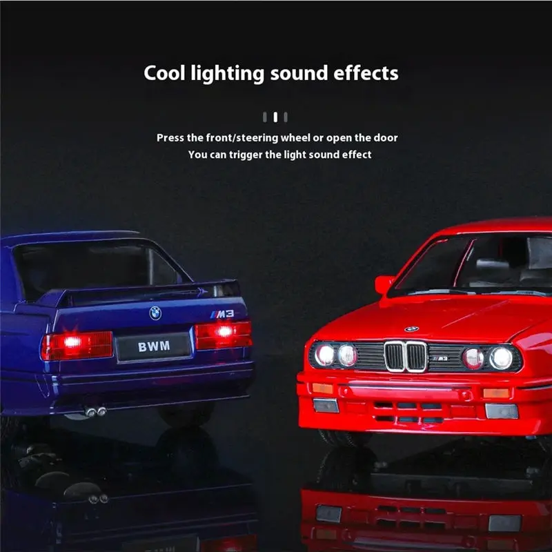 1:24 1988, модель спортивного автомобиля из сплава bmw m3 e30 - Фотография_4