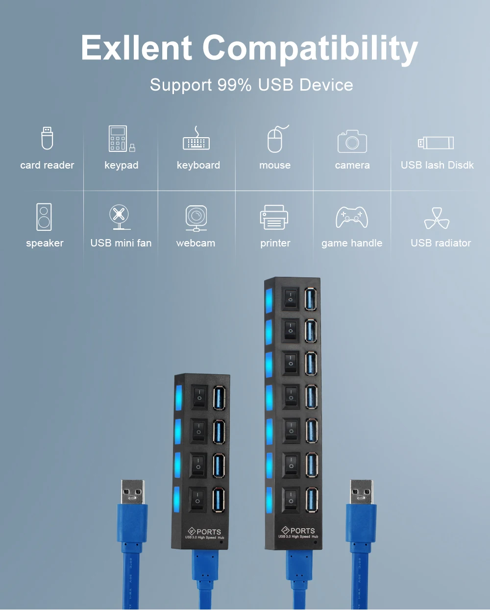 Концентратор usb 3 - Фотография_5