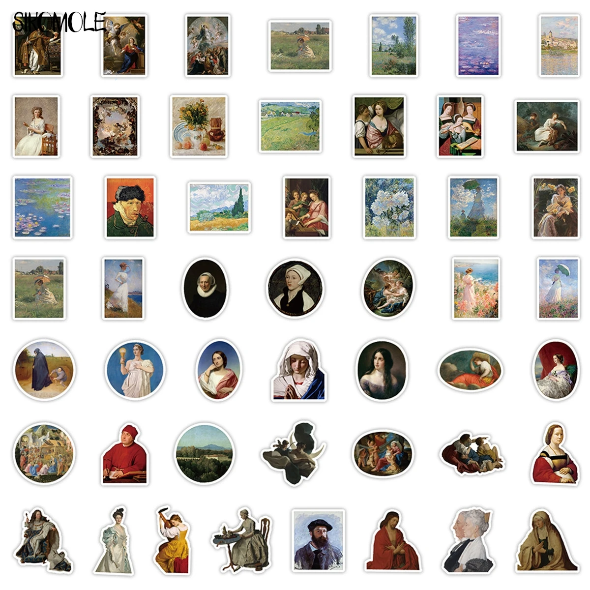 Ретро картина маслом пвх наклейки - Фотография_4