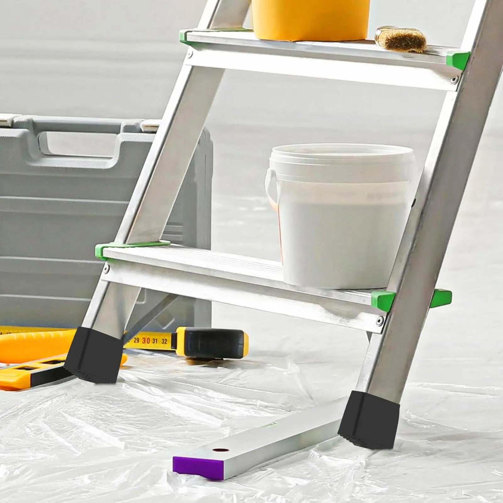 2x4 см, черные резиновые чехлы на ножки без лестницы - Фотография_5