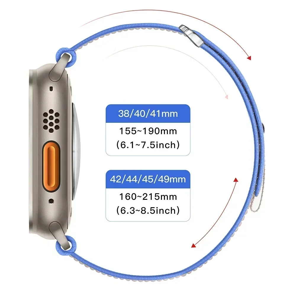 Нейлоновый ремешок trail loop для apple watch series 11 - Фотография_6