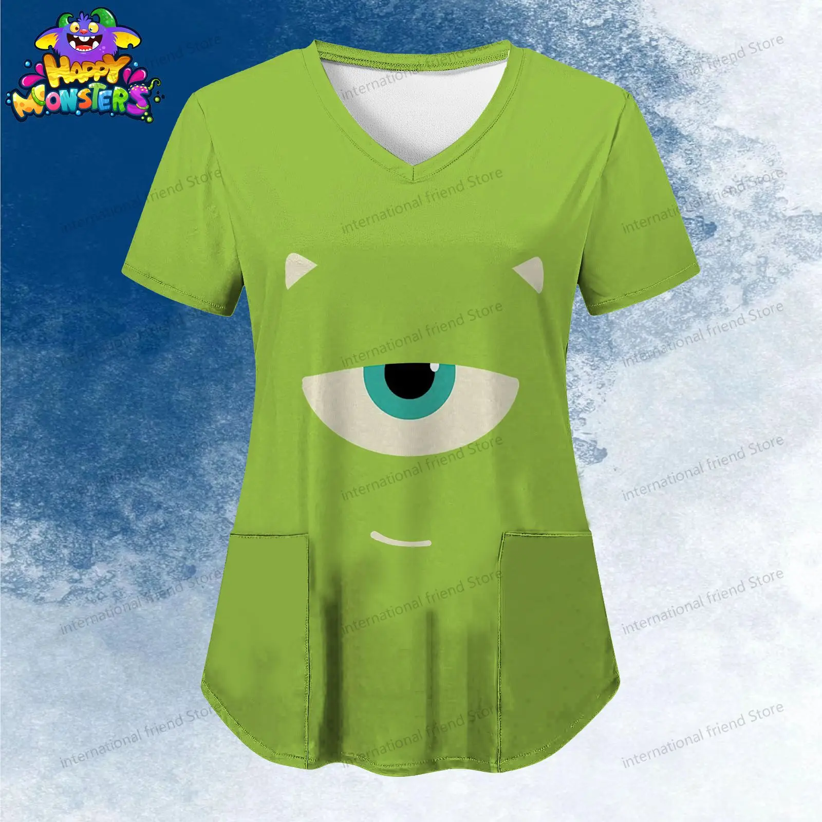 Женская футболка с v-образным вырезом - Фотография_2