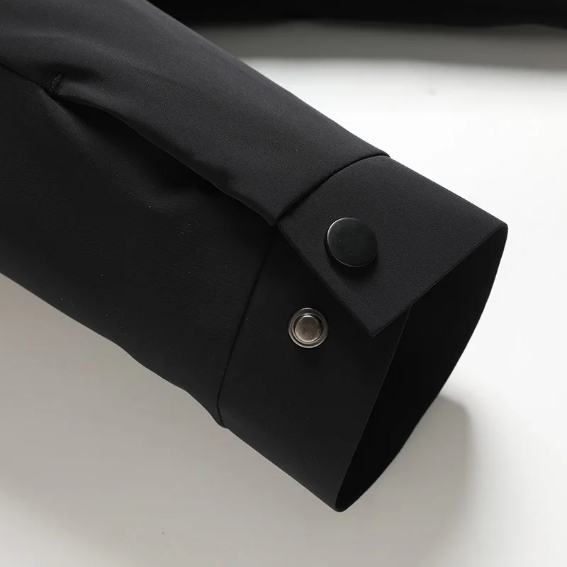 Высококачественный мужской роскошный пуховик с лацканами и 3d вырезом - Фотография_4