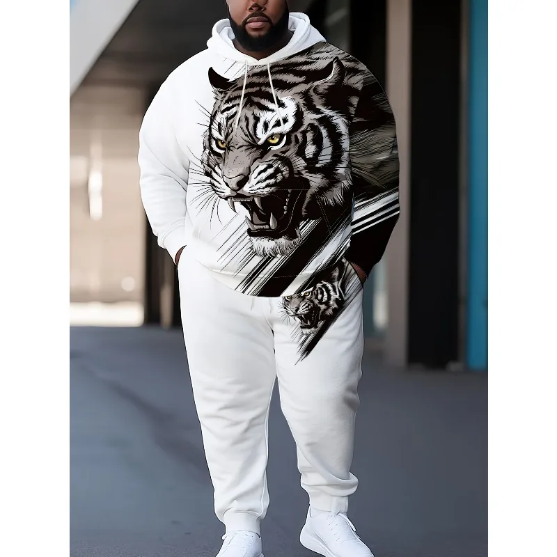 Мужская толстовка с 3d-принтом и тигровым узором - Фотография_2