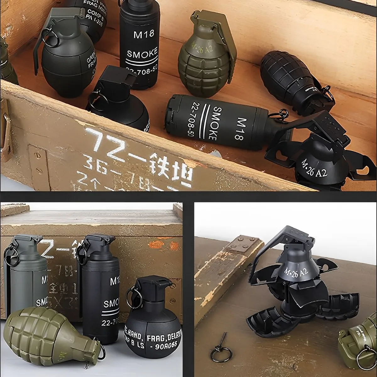 Модель тактической гранаты m67 3 шт. - Фотография_2