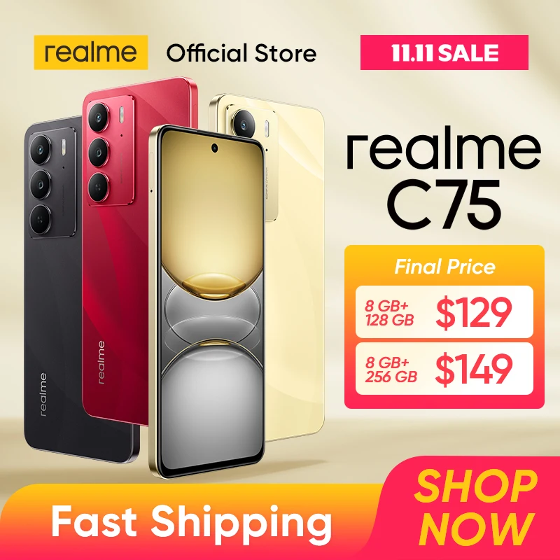 [мировая премьера] смартфон realme c75 с чипсетом helio g92 max